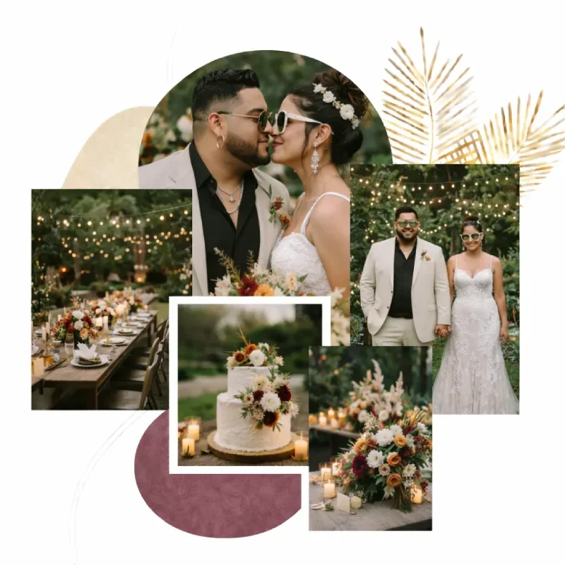 Bohemian Bride floral detail