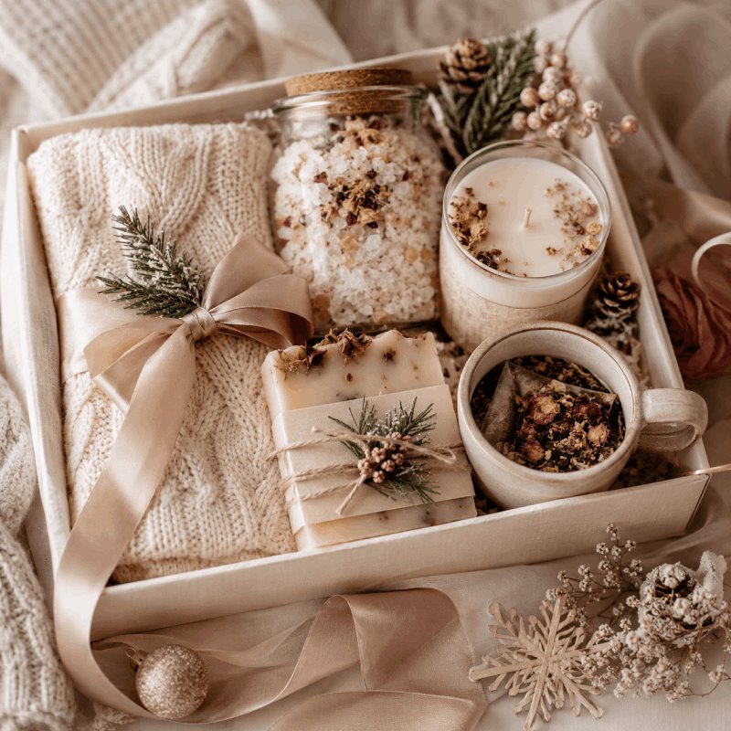 Holiday self-care gift box