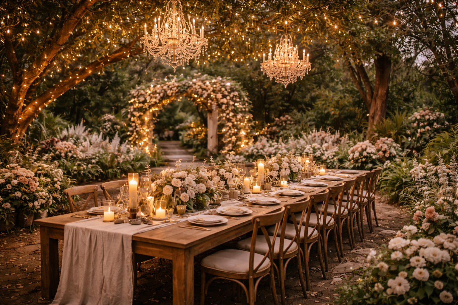 Garden wedding venue inspiration